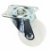 Furniture wheel, d = 38 mm, on the site, white