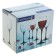 A set of glass glasses for the wine "Domino", 250 ml, 6 pcs
