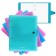 A notebook on the rings A5, 80 sheets in the Erichkrause "Glance Vivid", plastic cover, offset block, whiteness 100%, mix