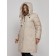 Coat insulated winter female, size 44, beige color