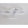 LED ceiling LED with Ambrella Light, Original, FA4508, 3HLED, 30 W, 2250LUM, 3000-6400K, white color, white