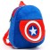 Blue backpack on a zipper, with a pocket, 19 x 22 cm "Captain America", Avengers