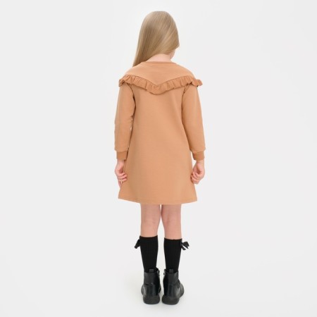 Платье для девочки KAFTAN "Basic line", размер 32 (110-116), цвет кофе-4