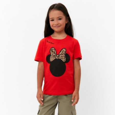 T-shirt Children's Minnie Mouse, height 86-92, red