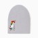 Hat for the girl is two-layer, the color is gray melange/unicorn, size 54-58