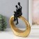 Souvenir Polystone "Abstraction. Reading the book" Gold with black 18.5x6x25 cm