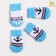 Nosks non -slip "sailor", size S (2.5/3.5 * 6 cm), set 4 pcs, blue