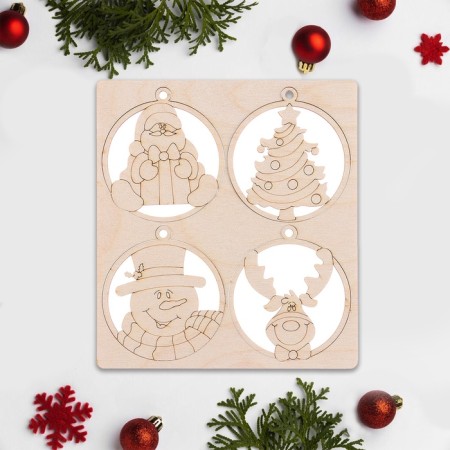 New Year. New Year's set 2025 "New Year's happiness" 4 pieces-4
