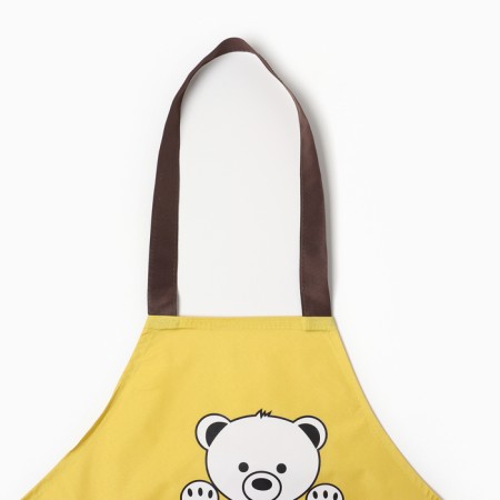 Apron Children's Ethel Bear 44*60cm, col. yellow, 100% p/e-2