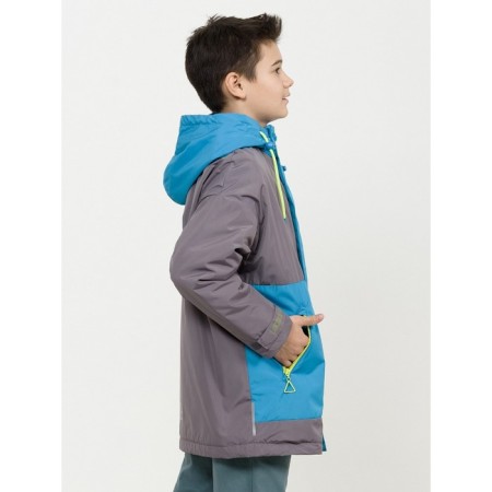 Windbreaker for boys, height 146 cm, gray color-3