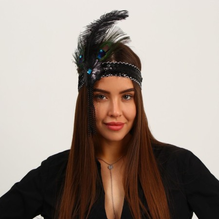 New Year's casting on the head with a pen, black color, for the new year-5