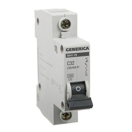 Switch automatic IEK Generica VAL47-29, 1P, 32 A, 4.5 KA, HAR-KA