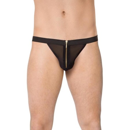 Thong men Softline collection, with a lock, black color, size OS