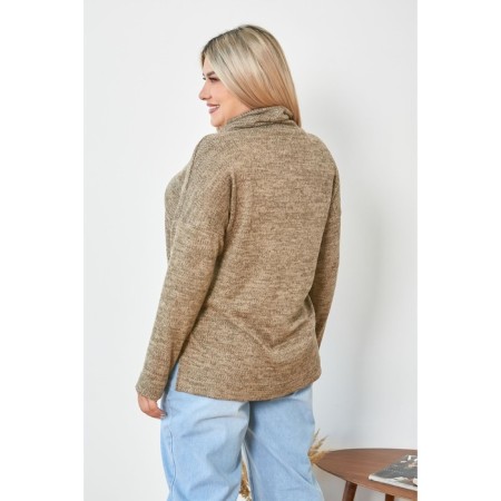 Female jumper, size 54, brown color-5