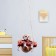 Suspended decor "Puppy on a log", 21x13x18cm