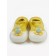 Boots-knees children's first step pure toys with a breathing sole, size 23, yellow color