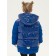 Coat for girls, height 98 cm, blue color