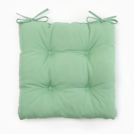 Siddle on a chair with ties - 2 pcs. Dolyana centered green 40x40 cm, 100% p/e, Gabardin 153 g/m2-4