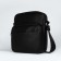 Male bag over the shoulder, Textura, artificial leather, black color