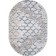 Oval Carbon Karmen Hali Armina, size 160x230 cm, color Blue/Blue