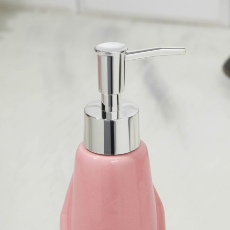 Set: dispenser, glass, soap dish "pink"-3