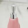 Set: dispenser, glass, soap dish "pink"