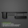 Railing system for the kitchen for 8 objects of the share, 60.5 cm, black color