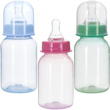 Bottle for feeding colored, 125 ml, from 0 months, MIX color
