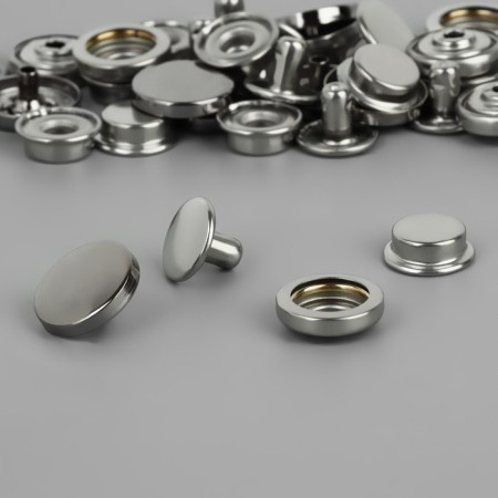 Installation buttons, delta, d = 15 mm, 10 pcs, black nickel color-1