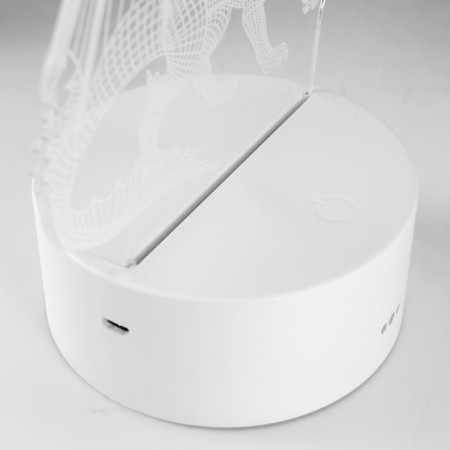 Speaker Lamp "Dragon" LED 7 USB/from white batteries 13x9.5x15.5cm Risalux-10