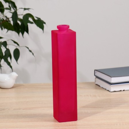 Vase "Narcissus" red matte d-2sm; 5.5x 26.5cm-1