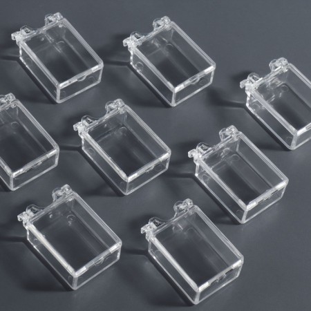 Organizer for decor, 20 blocks, 14.5 × 12.5 × 1.7/2.8 × 2.1 × 1.3 cm, the color is transparent-4