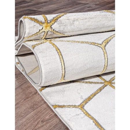 Rectangular carpet Karmen Hali Omega, size 160x230 cm, color Gold/Gold-1