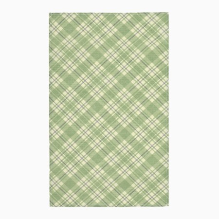A towel 35x60 cm, the Scottish is green, waffle, 120 g/m, HL100%-1