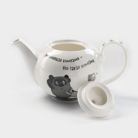 Porcelain kettle "Winnie Puh", 1200 ml-3