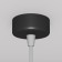 Suspension lamp Technical P038PL-01B, 1xGU10, 10W, 6.5x6.5x30 cm, black color