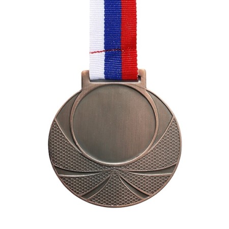 Medal for applying 003 diam 6.5 cm. The color of bronze. With a ribbon-2