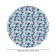 Tables on the table "Spring", round, oxford, elastic band, size 140x140 cm, diameter 105-120 cm
