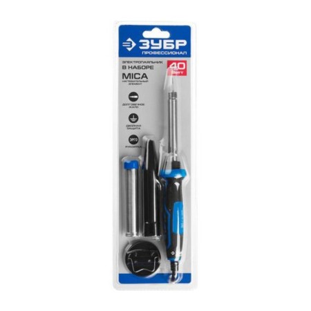 Soldering iron bison professional 55402-40_z01, 40 watts, 220 V, cone, sting copper-3