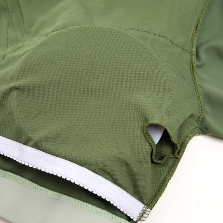 Separate Minaku swimsuit with top, color green, size 46-7