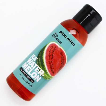 Shower gel with argan extract Ice Watermelon, 100 ml, watermelon aroma, Pico Mico-1