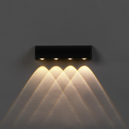 Facade lamp “Cascade”, FSD-092, 4 W, 3000k, 4 rays, IP65, 220 V, metal, black-2