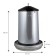 Bunker feeder for poultry at 40 kg, galvanized steel