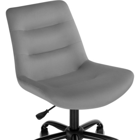 Computer chair Ordi Metal/velor, black/gray 56x65x85 cm-4