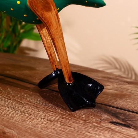 Stand for a bottle "Duck in green" tree 30x20x25 cm-5