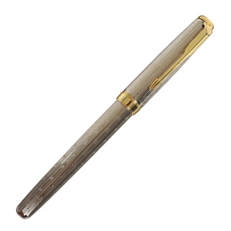 Gift feathers in the leatherette case, PB S, silver hull with gold-1