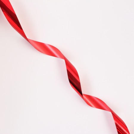 Tape for decor and gifts, "metallic", red, 2 cm x 50 m-2