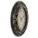 Watch wall, interior "turns", 31 x 26 cm, silent, black body with gold
