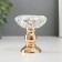 Climber metal, glass for 1 candle "Crystal bowl. Figure" d = 5 cm gold 8x8x9 cm