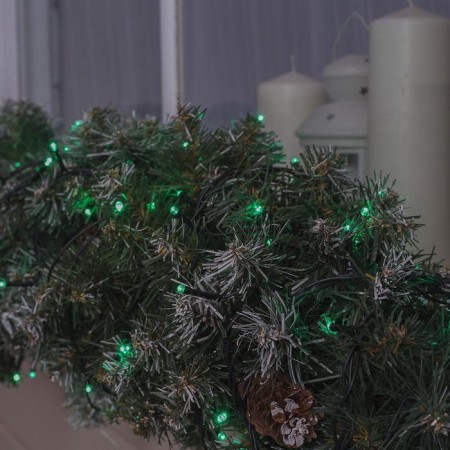 Garland "thread" 20 m, IP44, dark thread, 200 LED, Green glow, 8 modes, 220 V-2